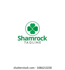 Shamrock logo icon template