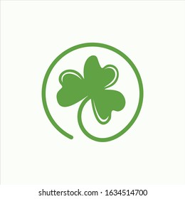 Shamrock Logo Vector Icon Template Design Premium Quality