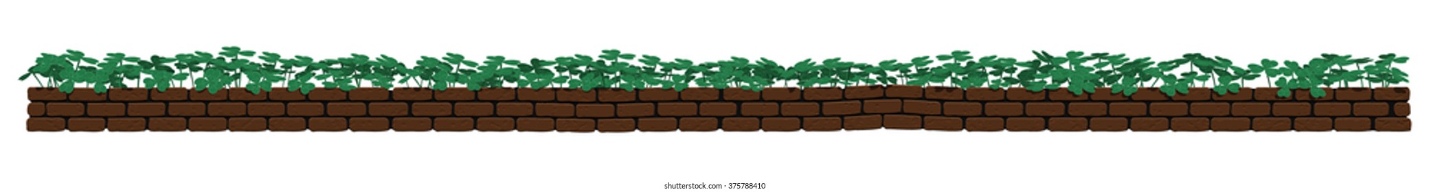 Shamrock in long Brickwork
