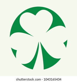 Shamrock lucky leaf