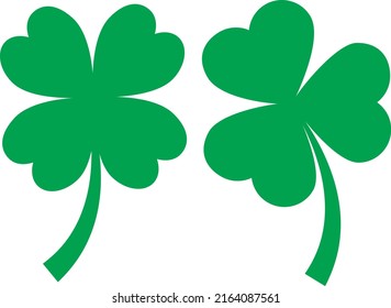 Shamrock Lucky St Patrick's day isolated vector design