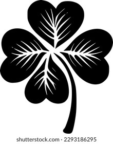 Shamrock - Minimalist and Flat Logo - Vector illustration