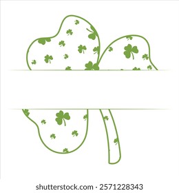 SHAMROCK MONONGRAM  St.Patrick’s Day Funny Saying T-Shirt Design