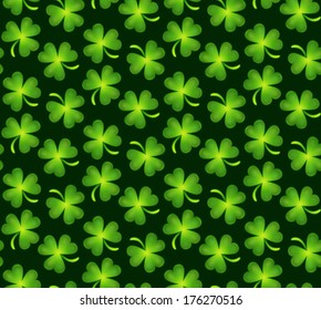 shamrock Patrick's seamless pattern 