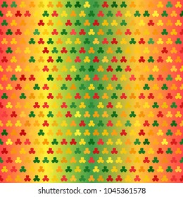 Shamrock pattern. Seamless vector