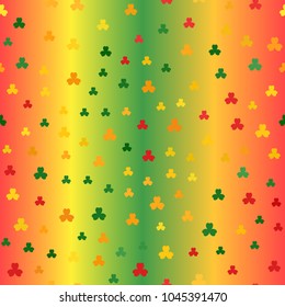 Shamrock pattern. Seamless vector