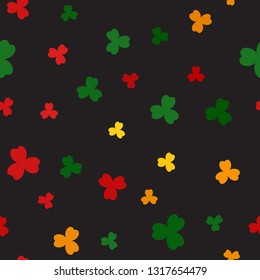 Shamrock pattern. Seamless vector