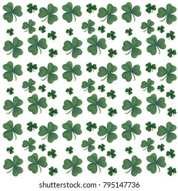 Shamrock pattern vector