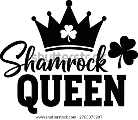 Shamrock Queen Crown Irish Design