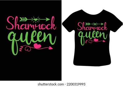 Shamrock queen svg design file svg
