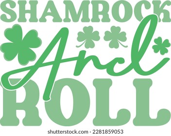 Shamrock and roll t-shirt design