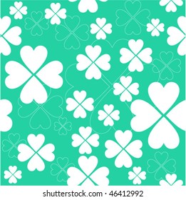 Shamrock seamless pattern.