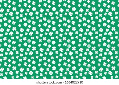 Shamrock Seamless Pattern Background Design
