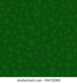 shamrock seamless pattern. green patrick background. St. Patrick's Day. Vector illustration