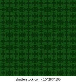 shamrock seamless pattern. patrick background. St. Patrick's Day. Vector illustration