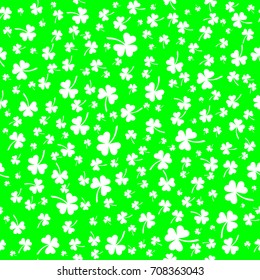 shamrock seamless pattern. patrick background. St. Patrick's Day. Vector illustration