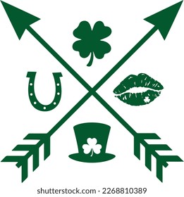 shamrock shark - St Patrick's Day inspirational lettering design. Irish leprechaun shenanigans lucky charm clover funny quote