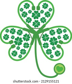 Shamrock Stethoscope Nurse Patricks Day