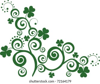 Shamrock for St.Patrick's Day. Vector St. Patrick's elements