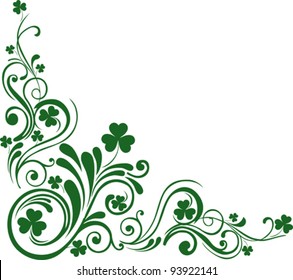 Shamrock for St.Patrick's Day. Vector St. Patrick's elements