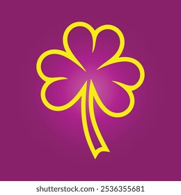 Shamrock trendy artwork charming abstract vector illustration colorful applicable design.eps