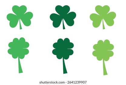 Shamrock vector art icon on white background