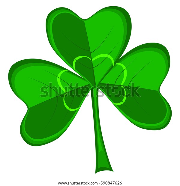 Shamrock Vector Cartoon Illustration Isolated On Stock Vector (Royalty ...