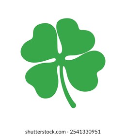 Shamrock vector groen pictogram vector ontwerp geïsoleerde witte achtergrond