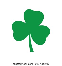 Shamrock vector icon on white background