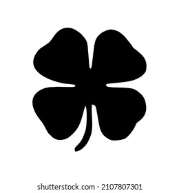 Shamrock vector icon on white background