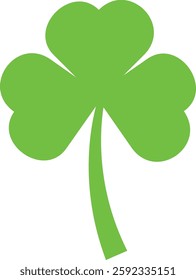Shamrock vector icon on white background