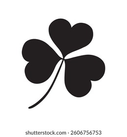 Shamrock vector icon on white background