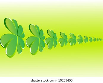 Shamrock Vector illustration abstract background