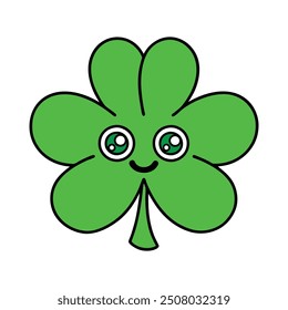 Shamrock Vector Illustration: Cartoon, Clipart, and Line Art Design