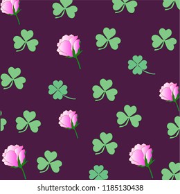 Shamrock vector pattern