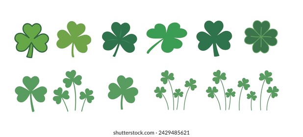 shamrock vector.Clover vector.St Patrick's day