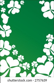 Shamrocks background