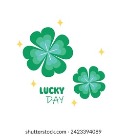 Shamrocks or clover lucky leaves illustration vector perfect for st patricks day