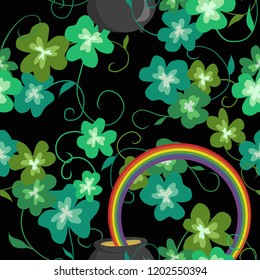 Shamrocks Irish Repeat Pattern