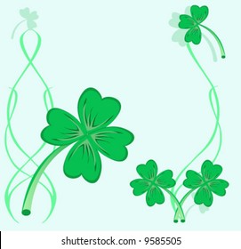 shamrocks on st patrick's day