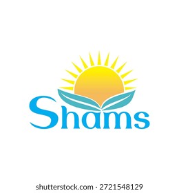 Shams Sun Leaf Nature Logo