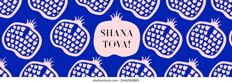Shana Tova greeting card hand drawn cute stye