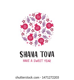 Shana Tova greetings vector banner template. Jewish New Year. 