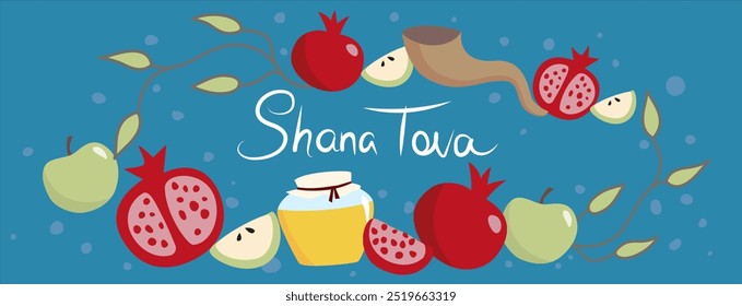 Shana Tova, Happy Rosh Hashanah banner