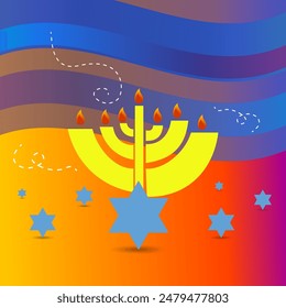 Shana Tova, jüdisches Neujahrsfeier-Poster-Konzept, Happy New Year, David-Stern, bunte Luxus-Vektorillustration, Grußkarte, Bienen und Honig süß und Happy Year