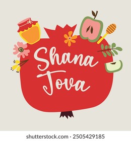 Shana Tova. Jewish New Year, Rosh Hashanah Festival Background.