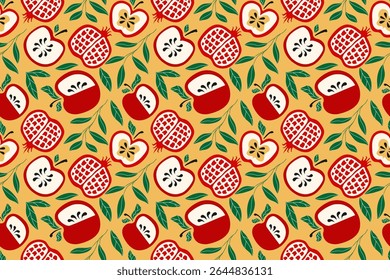 Shana Tova pattern hand drawn stye