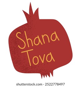 Shana Tova. Rosh Hashanah jüdisches Neujahr Grußkarte. Granatapfel jüdisches Neujahr. Poster, Postkarte, Poster, Bannervorlage