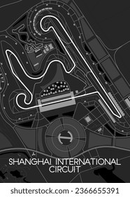 Mapa del circuito internacional de Shanghai