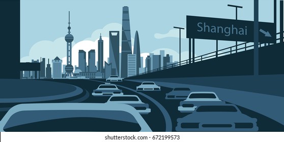 Shanghai skyline